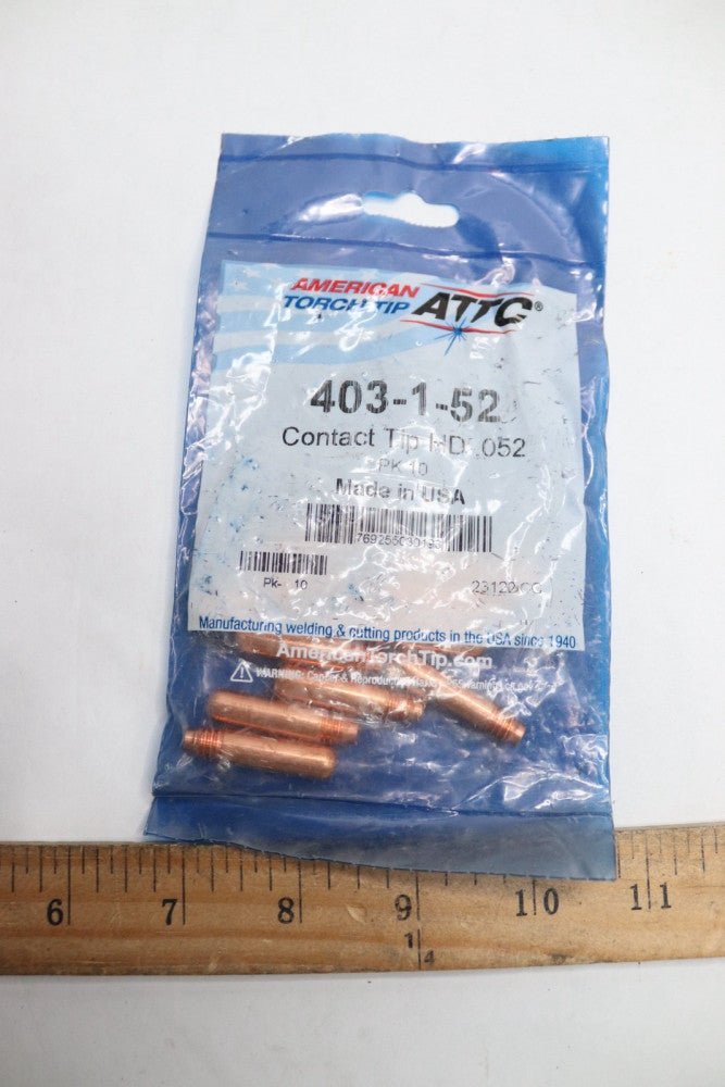 (10-Pk) ATTC Heavy Duty Contact Tip .052" 403-1-52