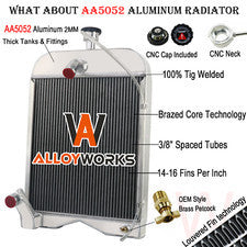Tractor Radiator For Ford 2N 8N 9N Model 8N8005 With Cap 437821 Aluminum