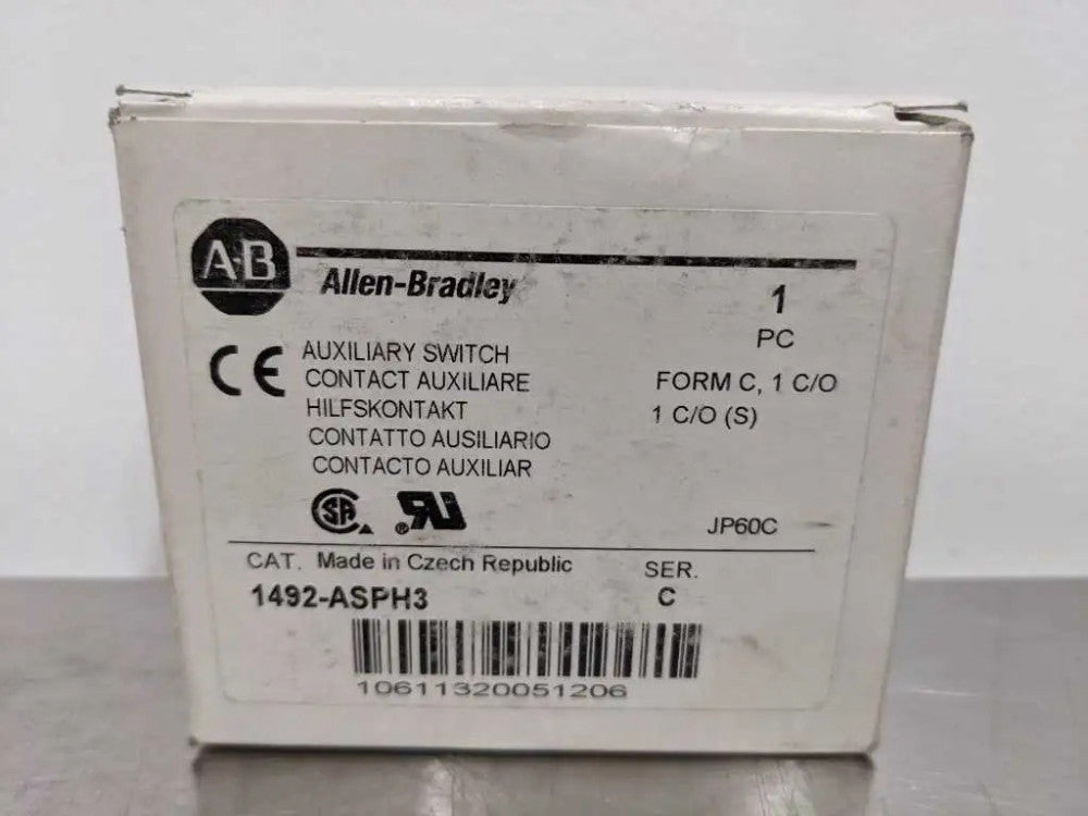 Allen-Bradley 1492-ASPH3 Auxiliary Switch Ser C Form C