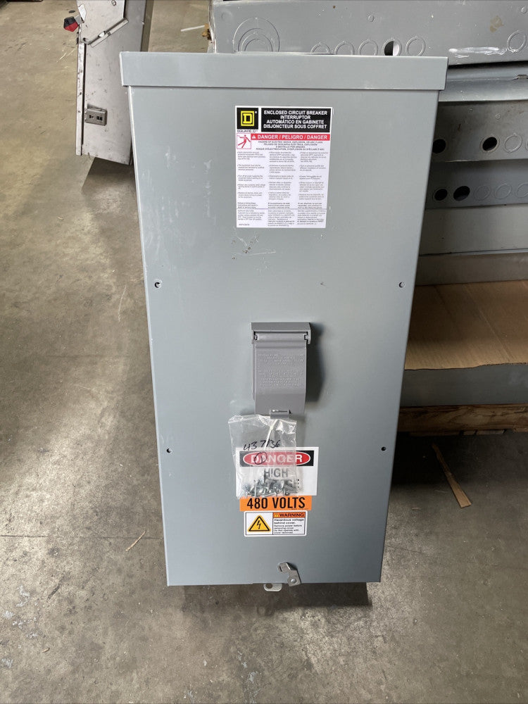 1 New NO BOX Square D J250R Powerpact J Breaker enclosure 250 amp 600v N3R