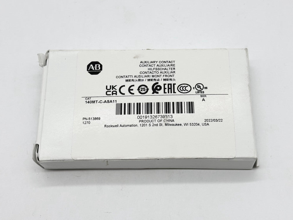 Allen-Bradley 140MT-C-ASA11 SER.A Auxiliary Contact Block