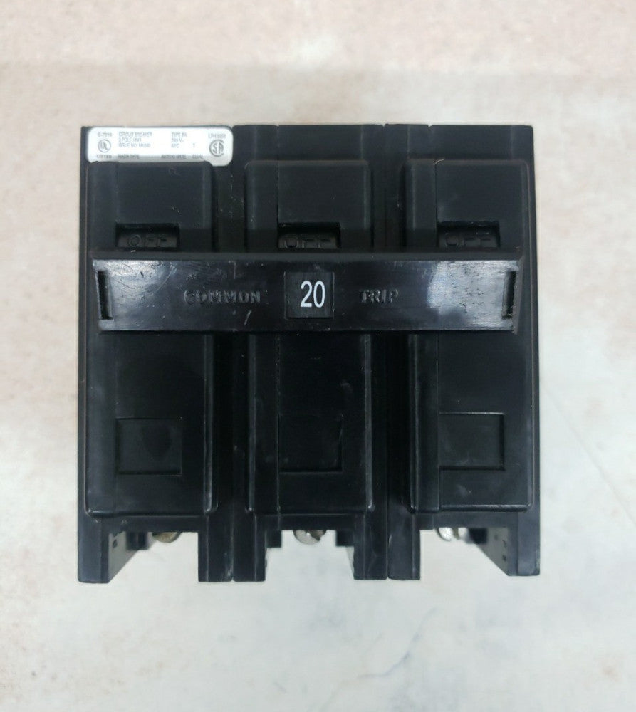NOS - Eaton - BAB3020H - Molded Case Circuit Breaker - 20A, 3-Phases, 240V