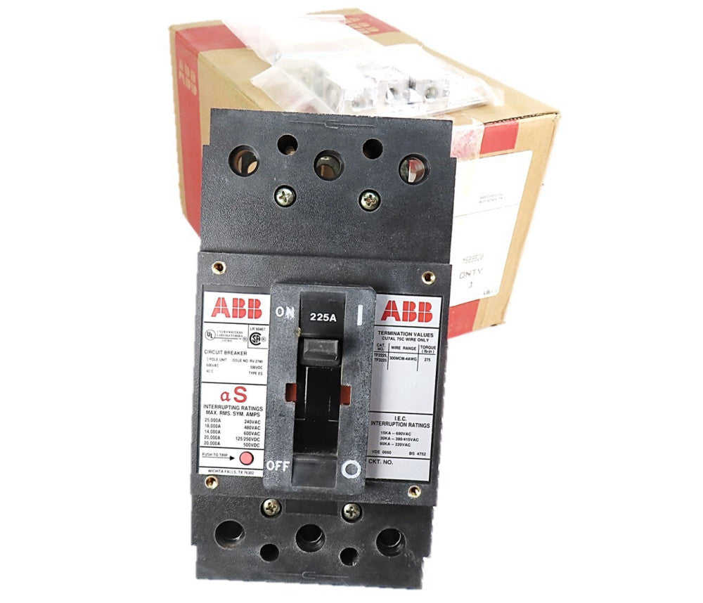 ABB ESB63225L 225 Amp Circuit Breaker 3 Pole 600V *USA SELLER* NEW IN BOX