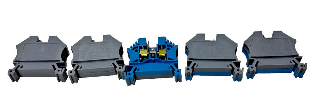 KEMA TERMINAL BLOCK LOT OF 10 EURO 4 5 SETS OF TWO SCREWED TOGETHER