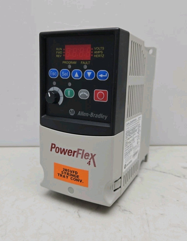 Allen Bradley 22A-B2P3N104 Industrial Control System AC Drive 0.4 kW 0.5 Hp Used