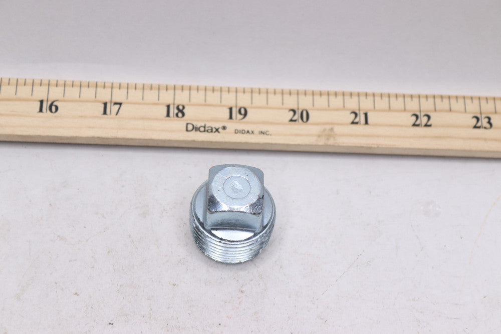 Pipe Fitting Square Head Plug Galvanized Malleable Iron NPT Male 1"