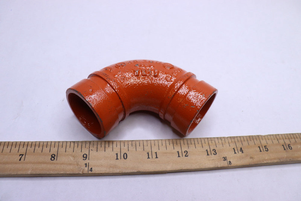 90 Degree Grooved Elbow Full Flow Ductile Iron 1-1/2-In