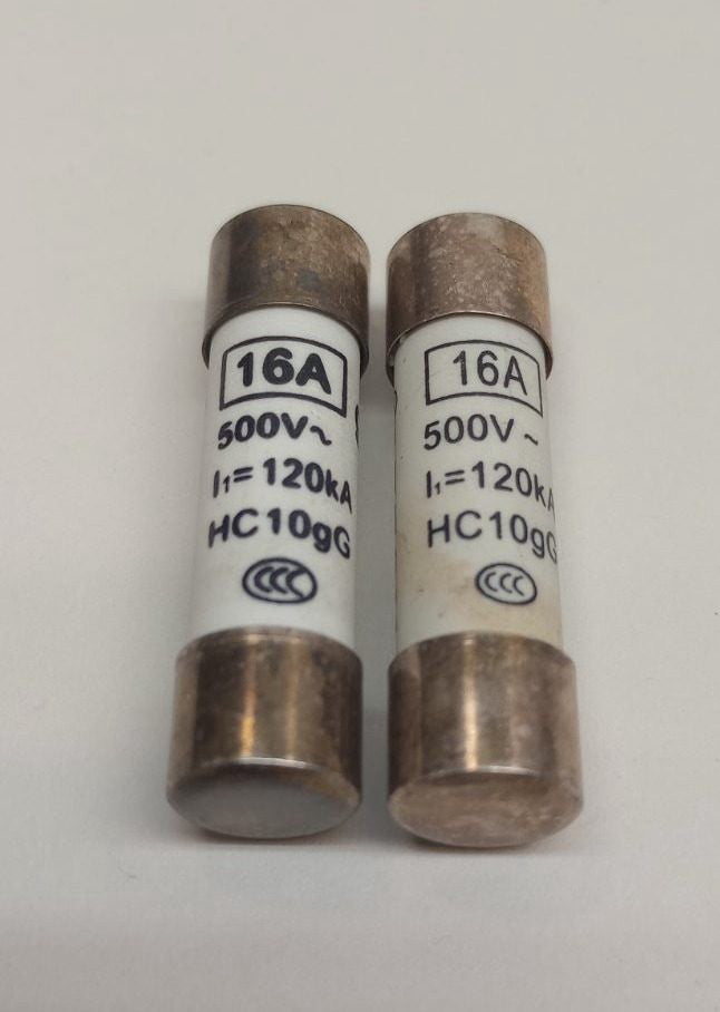 Holly HC10gG Fuse 16A 500V Ceramic (Pack of 2)