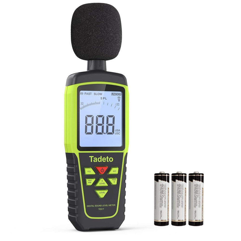 Decibel Meter, Digital Sound Level Meter Portable SPL Meter 30Db to 130Db(5 Mea