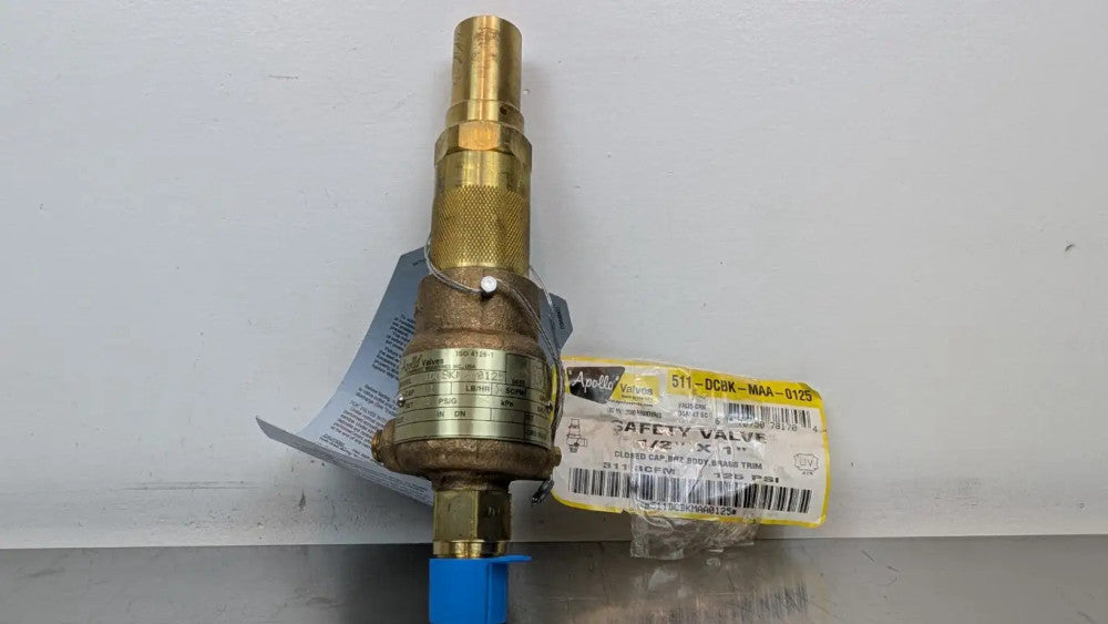 Apollo 511-DCBK-MAA-0125 Safety Valve 511DCBKMAA0125 1/2" x 1" 125 PSI