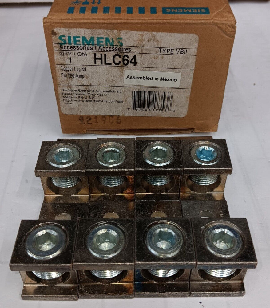 NEW SIEMENS HLC64 LUG KIT 8 PCS 350 MCM