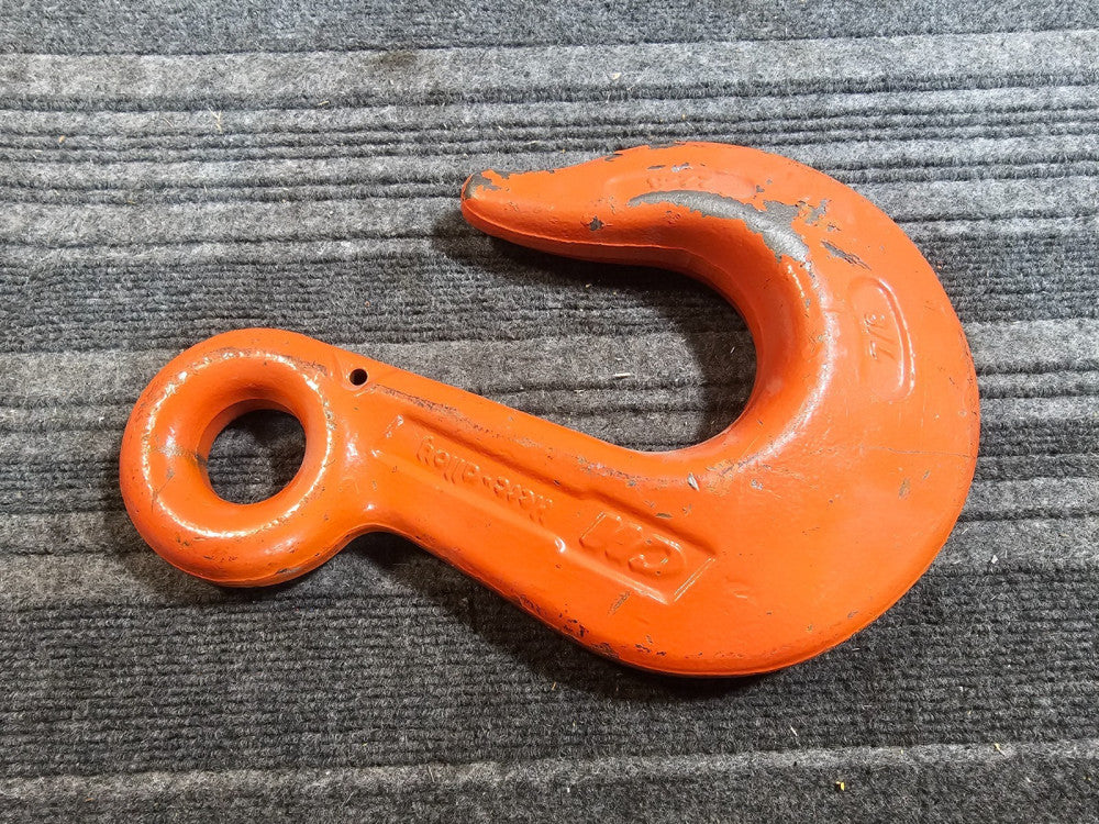 CM Herc Alloy Eye Chain Grab Hook 22-8 7/8 Heavy Duty Rigging Lifting, Orange