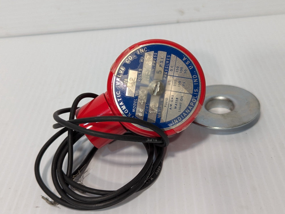 Atkomatic JJ400 valve, 1/2 size, 1/2 port, 115VAC, 5PSI min