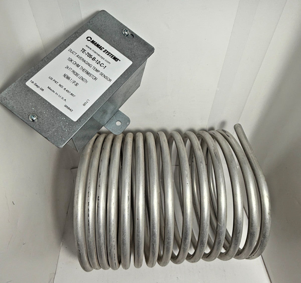 Mamac Systems TE-705-B-12-C-1 Duct Averaging Temperature Sensor 24ft Probe 3/8"