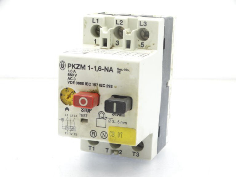 EATON CORPORATION PKZM-1-1,6-NA Motor Starter - Used