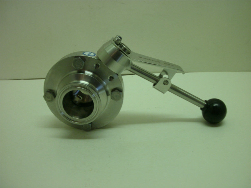 PENTAIR SUDMO 1.4404 DN11/2" PN10 475806 BUTTERFLY VALVE W/HANDLE SANITARY NNB
