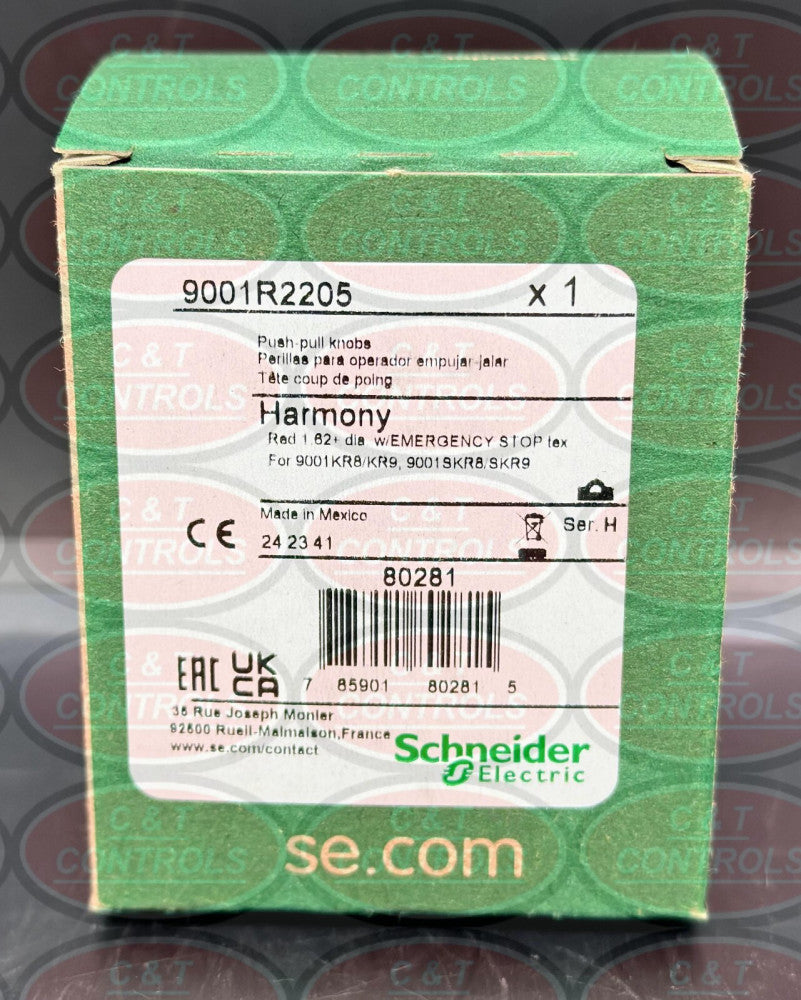 Square D 9001R2205 30MM Red Emergency Stop New In Box USA Stock *Discontinued*
