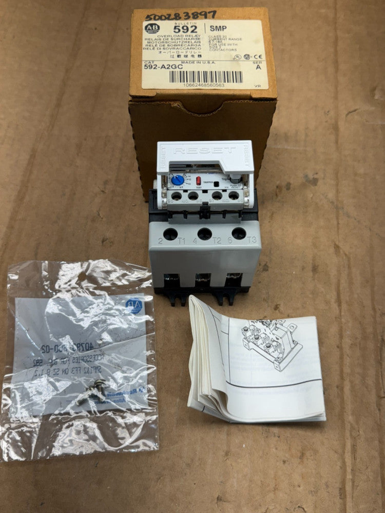 NEW IN BOX ALLEN-BRADLEY SMP OVERLOAD RELAY 592-A2GC SERIES A