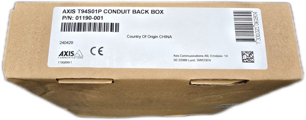 Axis Communications T94S01P Conduit Back Box P/N 01190-001