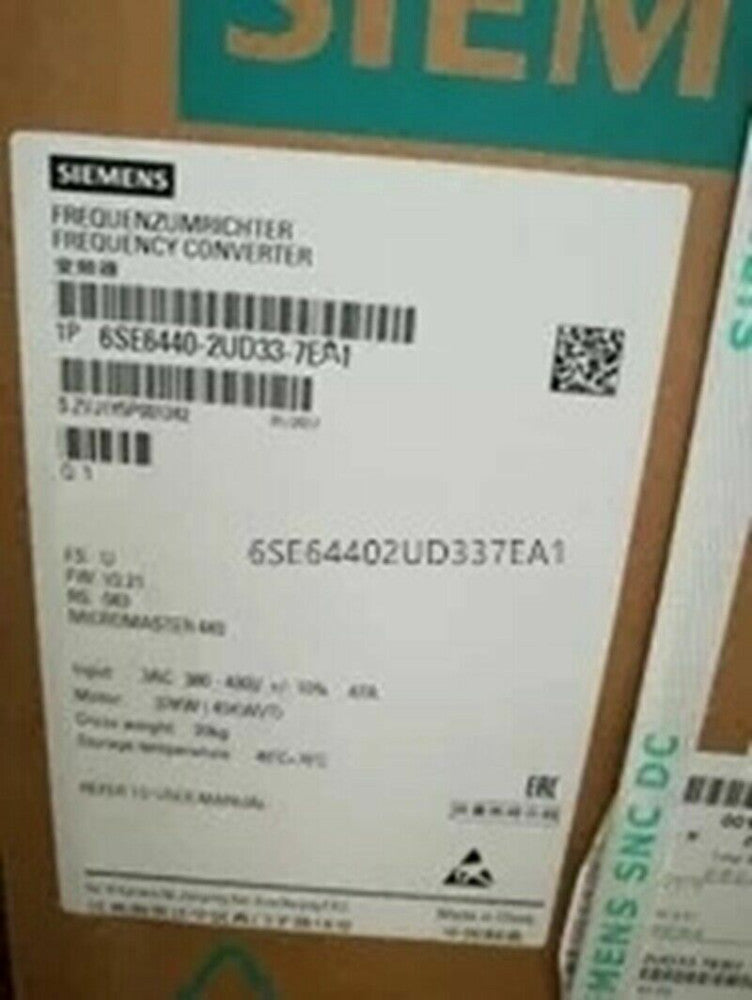 One Brand New Siemens 6SE6440-2UD33-7EA1 Inverter