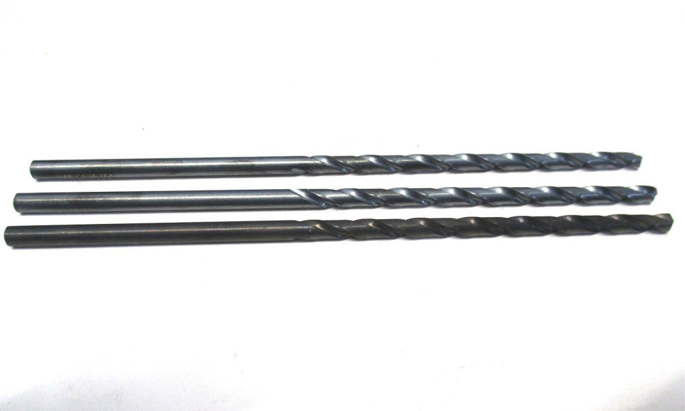 C-L (50308) #18 .1695" x 5/32 x 3-3/8 x 5-3/4 2-Flute HSS Taper Drill - Lot of 3