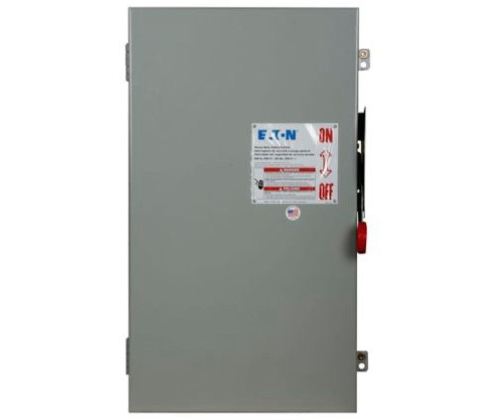 NEW EATON 200 AMP NON-FUSED SAFETY SWITCH 600 VAC 4W S/N DH364UGKN NEMA 1