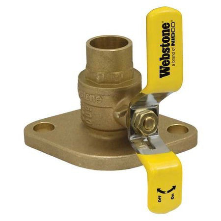 Webstone 50407Hv 2" Flanged 3-Way Brass Ball Valve