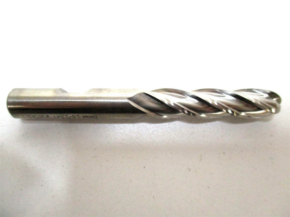 Niagara Cutter (N48121) 3/8 x 3/8 x 1-1/2 x 3-1/4 4-Flute HSS RH Ball End Mill