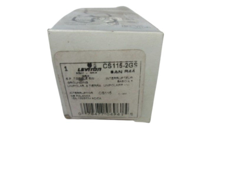 LEVITON CS115-2GS SINGLE POLE TOGGLE SWITCH NSMP