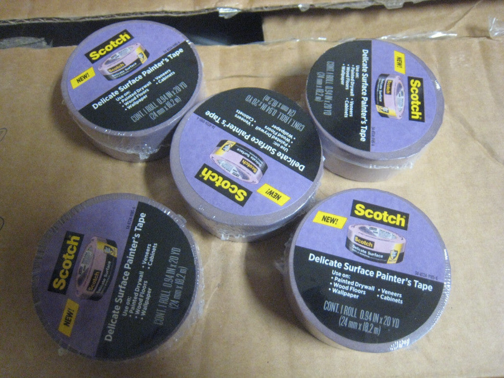 5 rolls -yes 5 3M Scotch Delicate Surface Painter's Tape 0.94" x 20 yd. 3M 2080