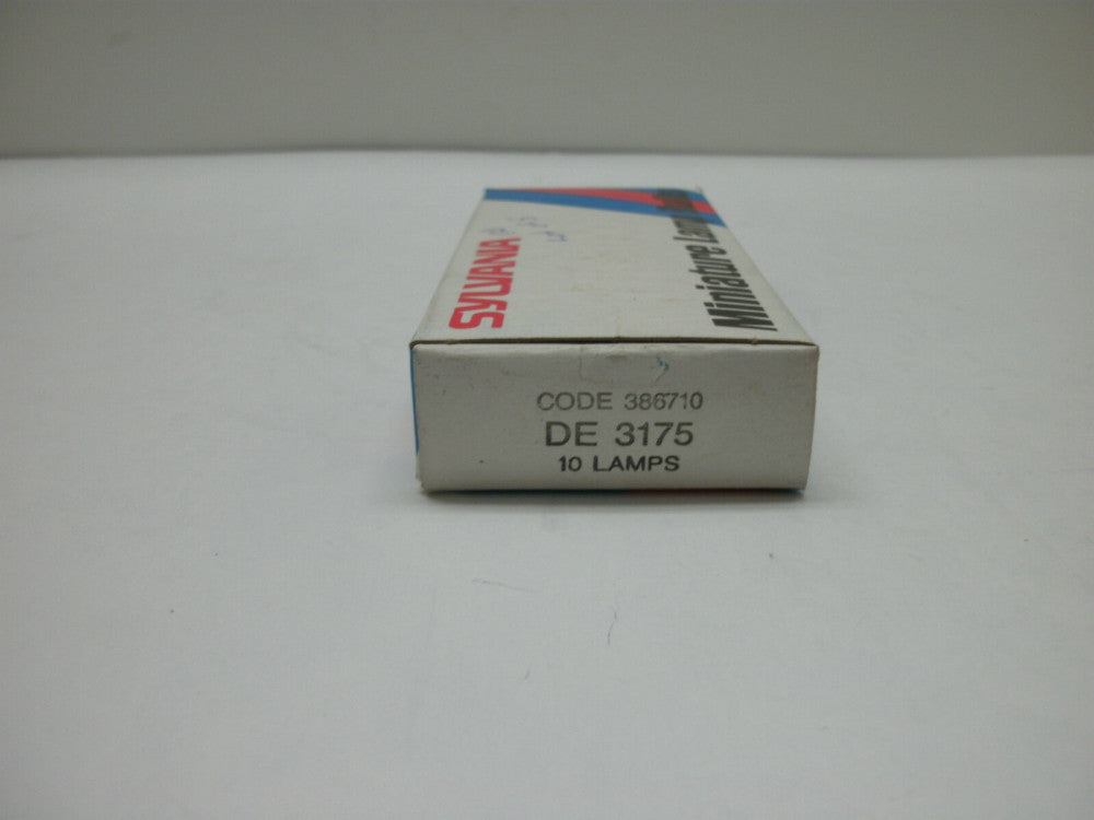 SYLVANIA DE3175 MINIATURE LAMP BULBS SV8.5MM BASE 12V 10W 0.77A T3(LOT OF 5) NNB