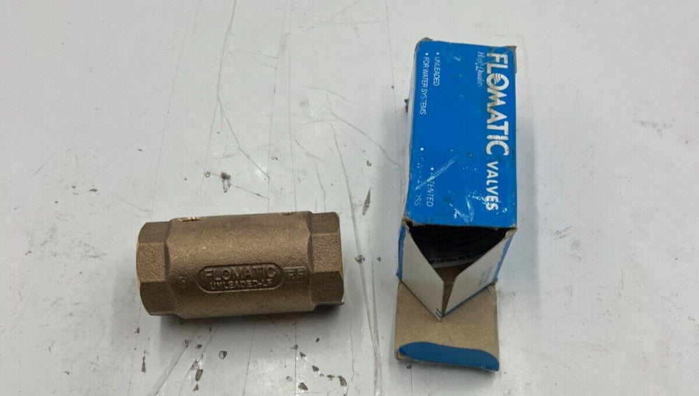 Flomatic Enviro Check Valve 1 1/4" 80BE, 4052E 1/8" Inlet 1/4" Outlet Tap Bronze