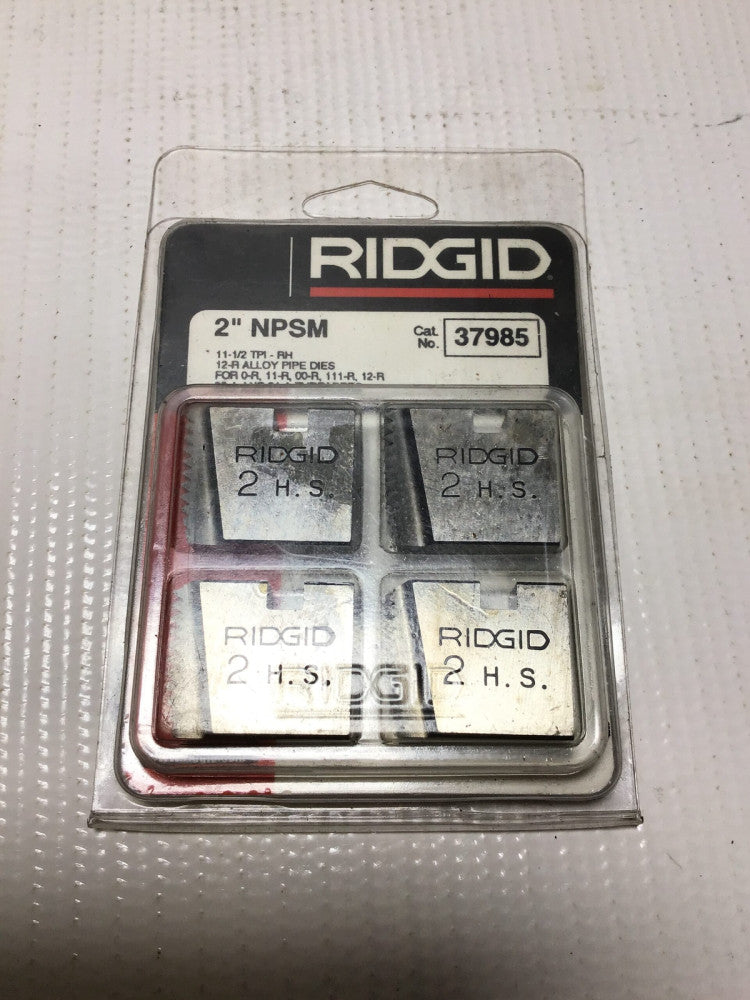 Ridgid 37985 Alloy Pipe Dies 2"NPSM 11-1/2TPI-RH for 0R/11R/00R/111R/12R/30A/...
