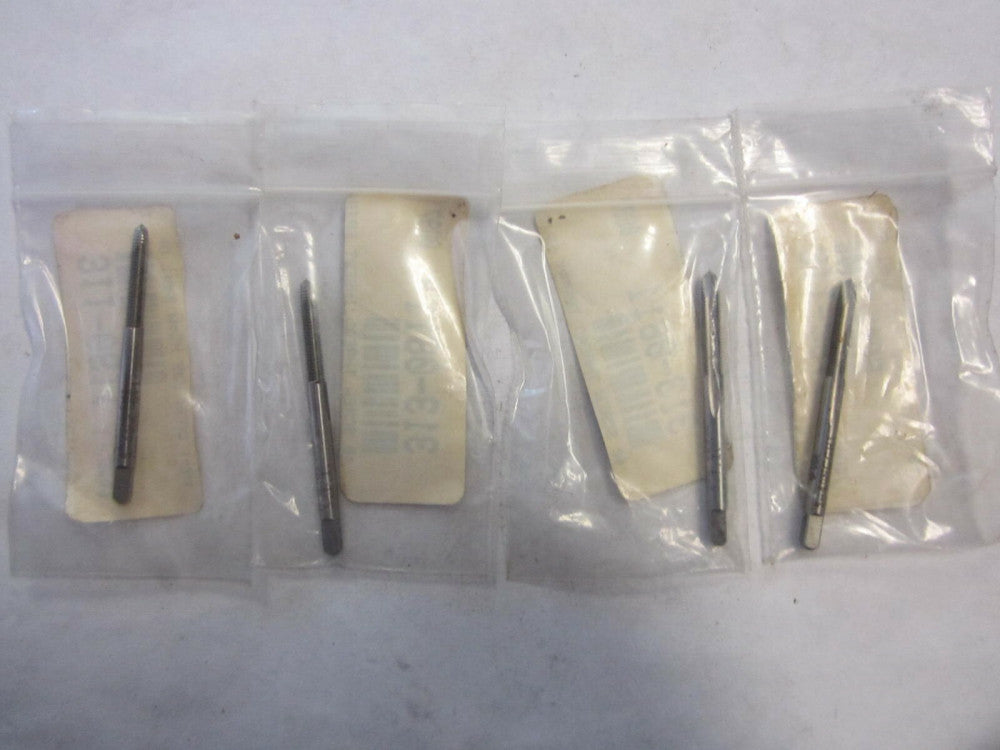 5-40 UNC H1 High Speed Steel Spiral Point Plug Chamfer Taps - Lot of 4