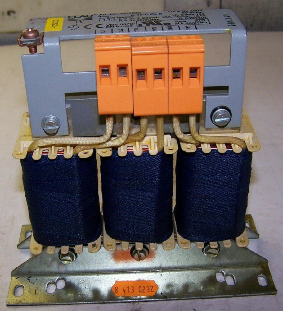 ELAU LINE REACTOR TRANSFORMER 3 PHASE 400 VOLT FI07880