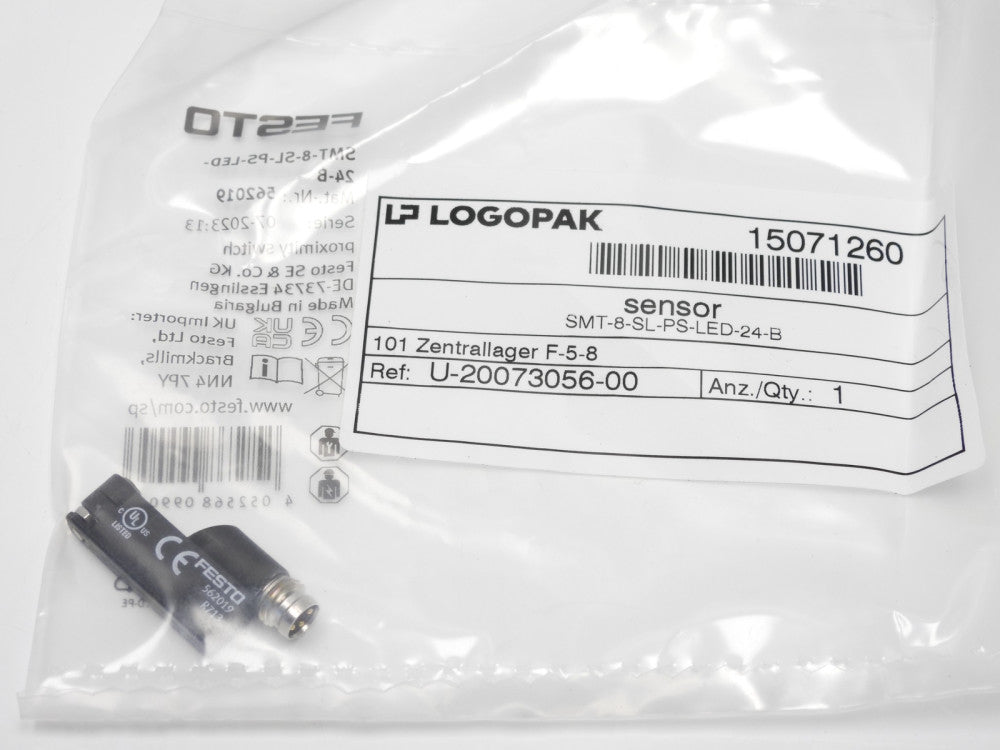 Logopak 15071260 Festo Magnetic Switch SMT-8-SL-PS-LED-24-B 562019 New