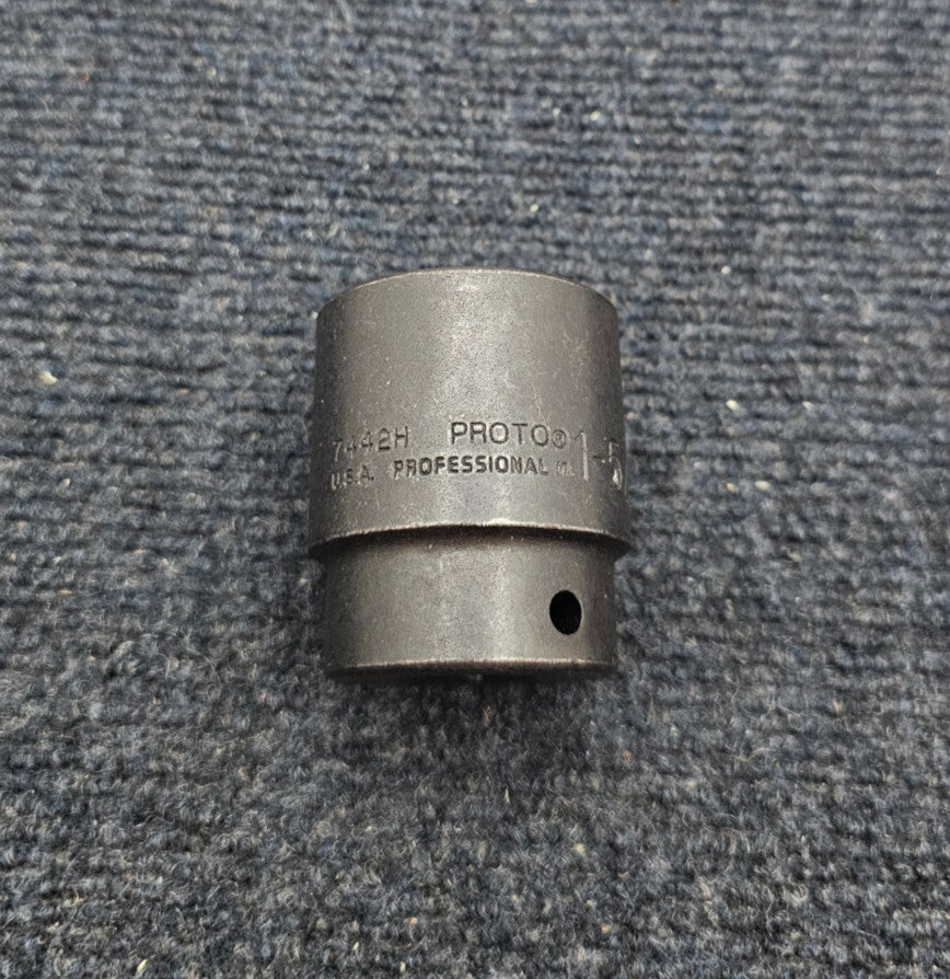 Proto 7442H: 1/2" Drive and 1-5/16" 6-Point Standard Length Impact Socket