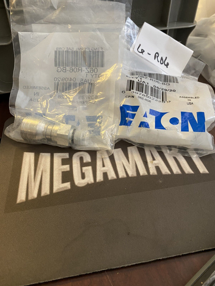 BRAND NEW Hydraulic Hose Fittings 06Z-R06-BG SAE ORD ( 3PER LOT)
