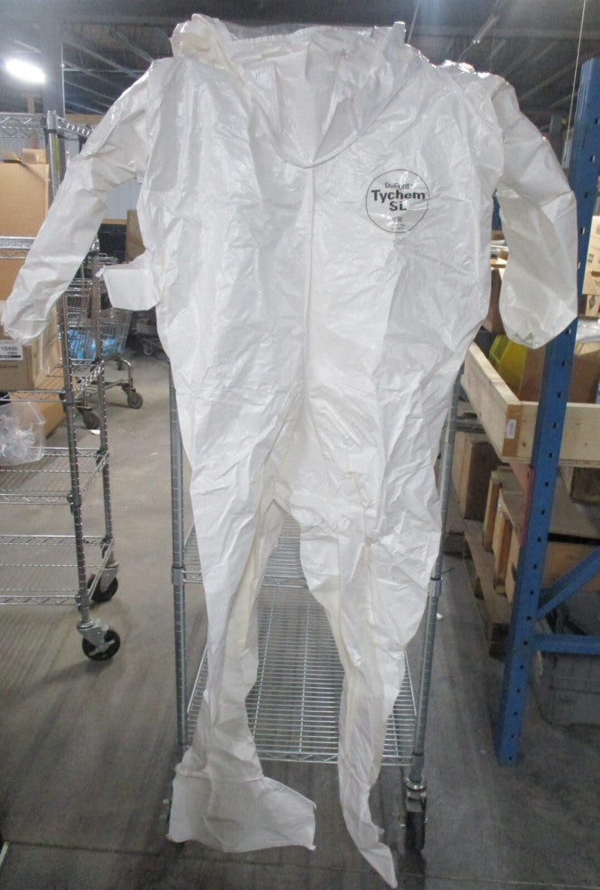 Dupont (SL526BWH2X000600) Size 2XL Saranex Chemical Resistant Coveralls - Qty 6