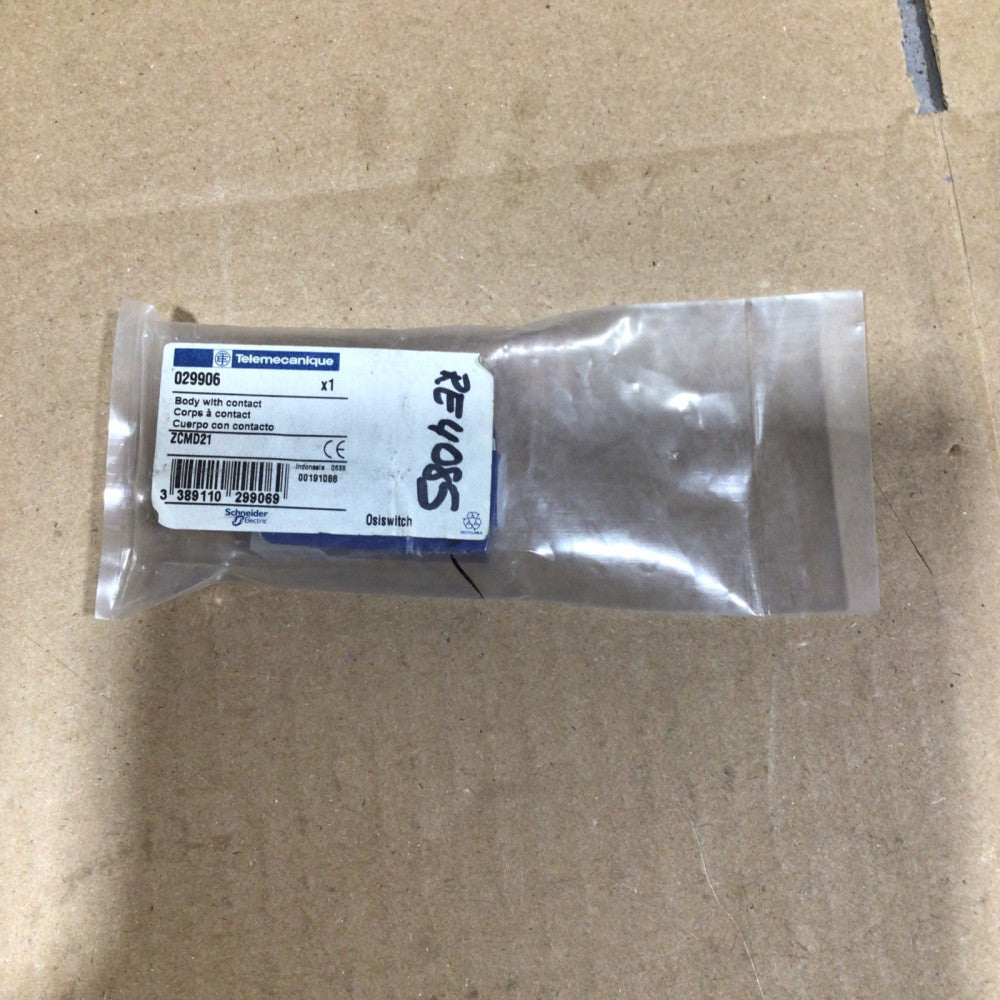 ZCMD21 Telemecanique Limit Switch with Contact 0229906 IC/EN 60947-5-1 NOS