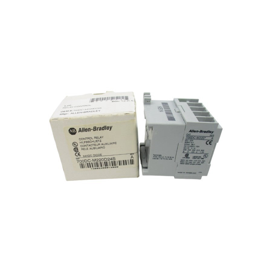 ALLEN BRADLEY 700DC-M220D24S SER. A 24VDC (WH) NSMP