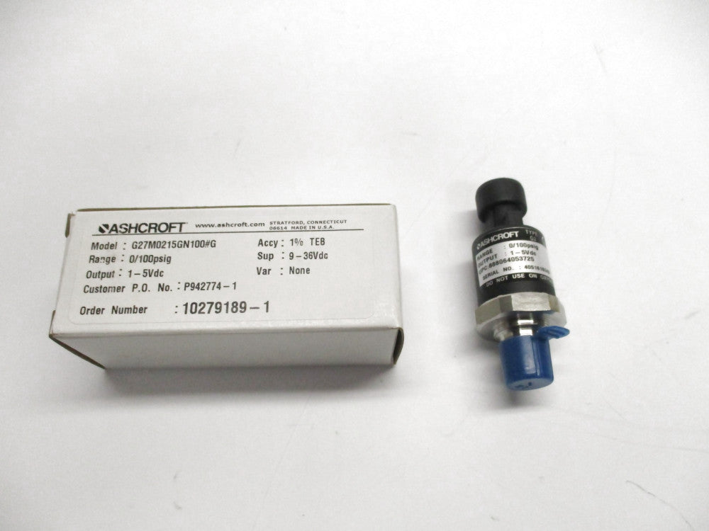 ASHCROFT G27M0215GN100#G NSMP
