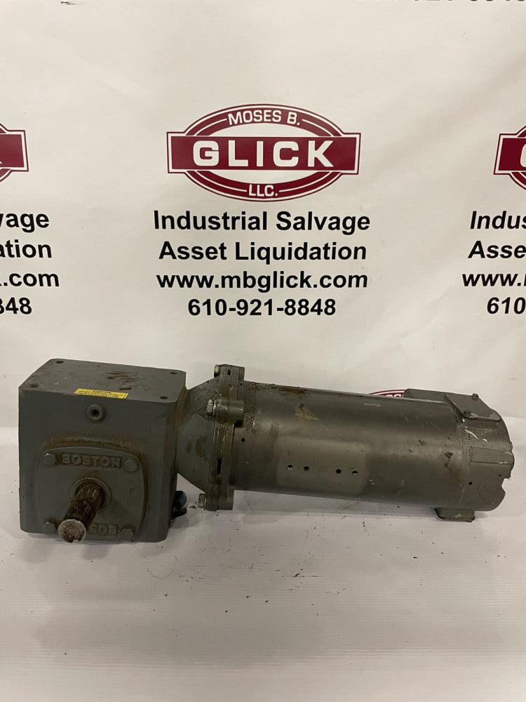 Boston Gear F721-40-B5-G 90V DC Gear Drive 40:1 w/ CDP3330 Motor 0.5HP