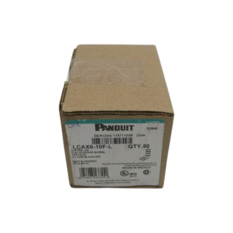 PANDUIT LCAX6-10F-L (PKG OF 50) NSMP