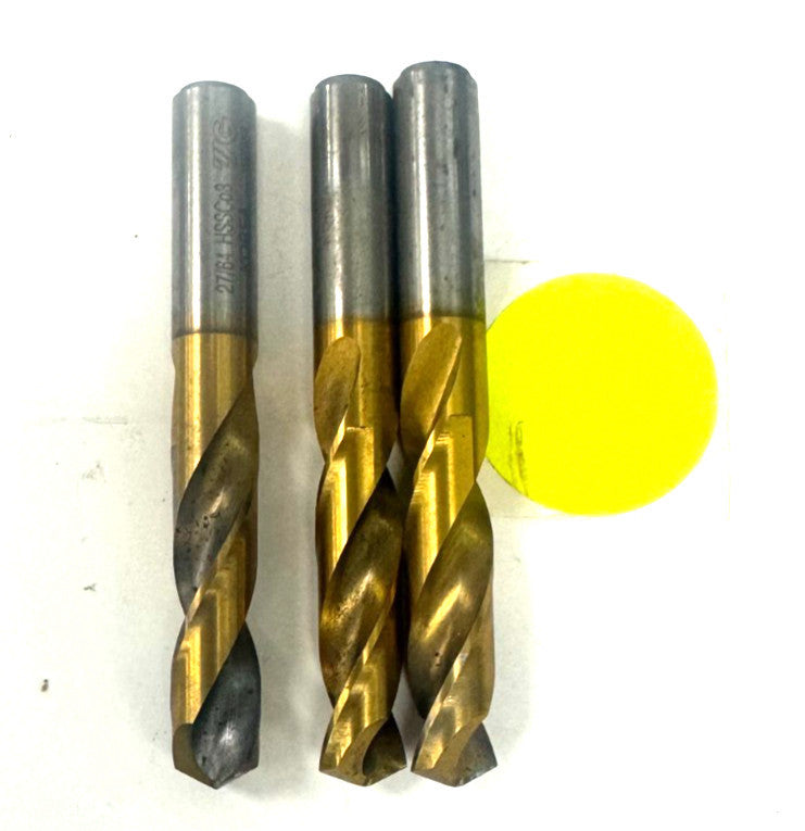 YG-1 DRILL BITS 27/64, 7/16
