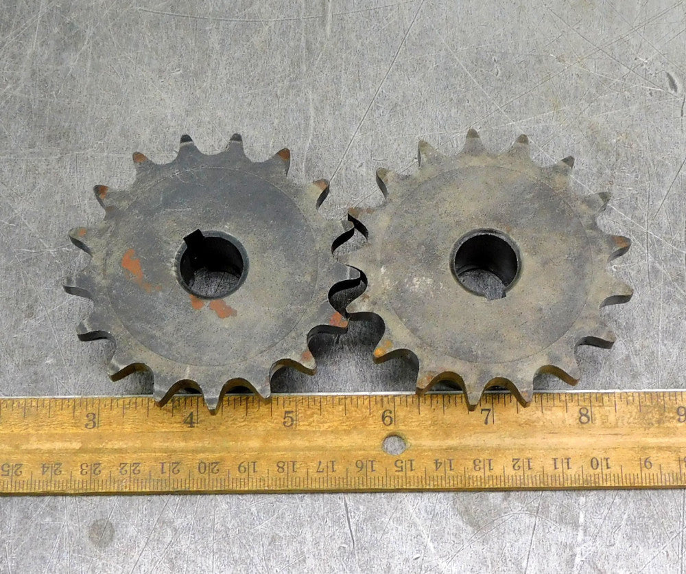 Martin 50BS20 Roller Chain Sprocket #50 20 Teeth 5/8" Bore Keyed Lot of Two (2)