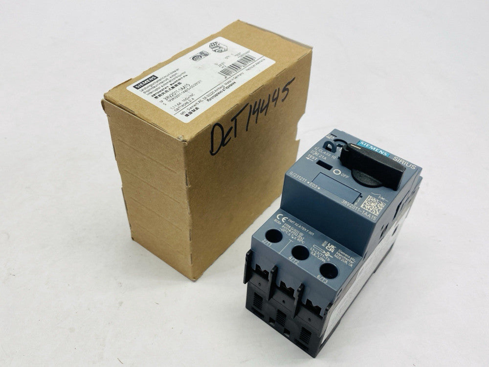 Siemens 3RV2011-1AA15 Sirius Motor Protection Circuit Breaker 1.1-1.6A 600V