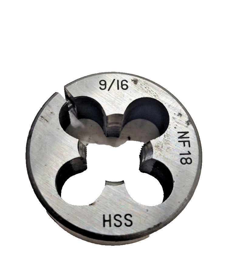 UNBRANDED 9/16"-18 THREADING DIE 1-1/2" OD 1/2" THICKNESS HSS