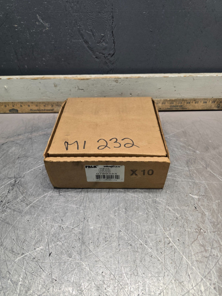 CASE OF 10 FALK WRAPFLEX 0789333 5R10 HUB 1.0000” BORE 1/4” X 1/8” KWY, NIB!