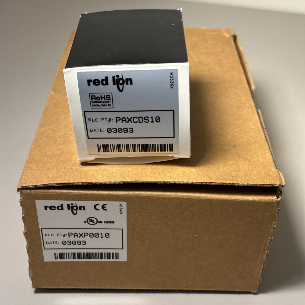 NEW RED LION CONTROLS PAXP0010 Input Meter + PAXCDS10 Setpoint Plugin Card.